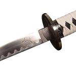SV The Samurai Sword of Michonne, Zombie Nihontou Katana Samurai Sword, Brown and White Double Color Matching 41 inches