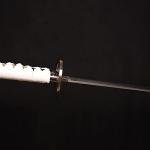 SV The Samurai Sword of Michonne, Zombie Nihontou Katana Samurai Sword, Brown and White Double Color Matching 41 inches