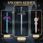 Reobrix Sword Building Sets for Adults, Cool Narthil 99024 Collectible Build and Display Model, Anime-Style Cosplay Toy Sword Home Office Decor, Ideal Gifts for Adults Boys Girls 14+ (521 PCS)