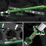 HIGH GODO Demon Anime Sword Building Set, 39in Sanemi Sword Building Block with Scabbard and Stand, Anime Katana Sword Set, Collectible Gifts Toys for Adults Kids 8+ (710 PCS)