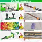 Jorumo Swords Building Sets for Adults and Kids, 39in Shinazugawa Sanemi Sword Building Block with Scabbard and Stand, Anime Building Toy Katana Gift, 788 Pcs