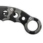 Smith & Wesson Extreme Ops CK32C 8in S.S. Karambit Folding Knife with 3in Hawkbill Blade and Stainless Steel Handle for Outdoor, Tactical, Survival and EDC