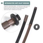 BJDJ Katana Sword high Toughness Polypropylene Performing Training (41") Black Katana Practice Scabbard Cosplay Aikido (Brown)