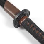 BJDJ Katana Sword high Toughness Polypropylene Performing Training (41") Black Katana Practice Scabbard Cosplay Aikido (Brown)