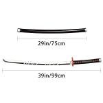 SV Handmade Anime Sword Cosplay Kamado Tanjirou Sword Katana-God of Fire, Divine Joy 41 inches，Collectible Gifts