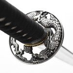 YONG XIN SWORD-Samurai Katana Sword, Japanese Handmade, Practical, 1045 Carbon Steel, Tempered/Clay Tempered, Full Tang, Sharp, Scabbard