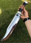 SHINY CRAFTS®- Collectible Bowie Knife – Crocodile Style Gift for Him, Great for Camping, Display, and Knife Enthusiasts (OMG-HK-19)