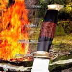 SHINY CRAFTS®- Collectible Bowie Knife – Crocodile Style Gift for Him, Great for Camping, Display, and Knife Enthusiasts (OMG-HK-19)