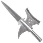 Armory Replicas™ Coup De Grâce Medieval Triple Edge Templar Knight Halberd Spearhead, Functional Historical Replica, Predrilled for Custom Handle, High Carbon Steel, 22.86 Inches