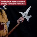 Armory Replicas™ Coup De Grâce Medieval Triple Edge Templar Knight Halberd Spearhead, Functional Historical Replica, Predrilled for Custom Handle, High Carbon Steel, 22.86 Inches