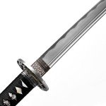 YONG XIN SWORD-Samurai Katana Sword, Japanese Handmade, Practical, 1045 Carbon Steel, Tempered/Clay Tempered, Full Tang, Sharp, Scabbard