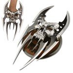Fantasy Claw Display Knife with Skull Stand