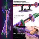 Jorumo Sword Building Set, 39in Kokushibo Sword Building Block with Scabbard and Stand, Handmade Cosplay Anime Sword Toy Building Set for Collecting and Gifting, 789 pcs