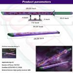 Jorumo Sword Building Set, 39in Kokushibo Sword Building Block with Scabbard and Stand, Handmade Cosplay Anime Sword Toy Building Set for Collecting and Gifting, 789 pcs