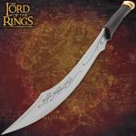 United Cutlery Lord of The Rings Elven Knife of Strider | LOTR Officially Licensed Reproduction | Stainless Steel Blade | Wooden Wall Plaque | Certificate of Authenticity | Full Size Replica