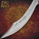 United Cutlery Lord of The Rings Elven Knife of Strider | LOTR Officially Licensed Reproduction | Stainless Steel Blade | Wooden Wall Plaque | Certificate of Authenticity | Full Size Replica