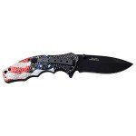 USA Flag Spring Assisted Knife - 7.75 Inch