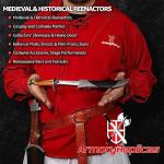 Armory Replicas™ Natures Gift Movie Inspired Replica Medieval Arming Dagger - Reenactment Cosplay Costume Knife w, Hard Scabbard