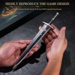 JHCPKS Elden Ring DLC Lone Wolf Greatsword，Equal Scale Reduced Model, 11.8 Inch Metal Craft, Best Choice of Collection Lovers, Exquisite Ornament for Gameplay, Bookshelf or Themed Display, Best Gift