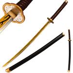 Sword fort Handmade Katana Anime Cosplay Sword, Carbon Steel Demon Sword Real Metal-Kaigaku