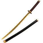 Sword fort Handmade Katana Anime Cosplay Sword, Carbon Steel Demon Sword Real Metal-Kaigaku