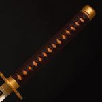 Sword fort Handmade Katana Anime Cosplay Sword, Carbon Steel Demon Sword Real Metal-Kaigaku
