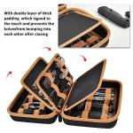 ANKHOH Knife Display Case for Butterfly Knives, 24+ Folding Knife Collection Storage Organizer Holder, Small Knives Protector Box for Tactical/Hunting/Edc/Survival (Brown)