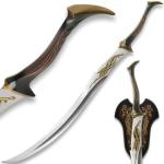 The Hobbit Mirkwood Infantry Sword Replica | Officially Licensed | Bronze-Finished Hilt | Wall Mount | LOTR Collectible | Certificate of Authenticity