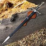 Andúril - The Flame of The West | Handcrafted Stainless Steel Replica Sword | Comes with Wall Mount Plaque & Scabbard | Collector’s Edition