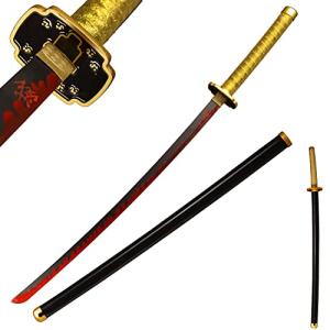 Sword fort Handmade Katana Anime Cosplay Sword, Stainless Steel Demon Sword Real Metal-Tsugikuni Yoriichi