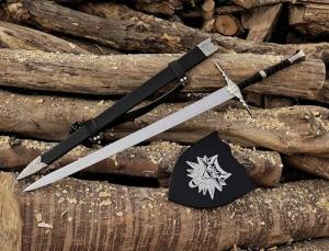 Handmade Medieval Steel Sword- Semi Sharp Collectible Blade with Sheath- Ideal Gift for Collectors