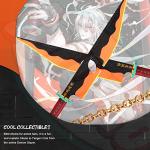 Jorumo Sword Building Set, 82in Double Blade Tengen Uzui Sword Building Block with Stand, Handmade Cosplay Anime Sword Toy Building Set for Collecting and Gifting 1478Pcs