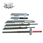 Sword Valley Buster Sword - Cloud Strife Steel Knife - 51.8 Inches/130cm - Detachable Blade Combination - Hand Forged Stainless Steel Blade - Cosplay Prop Anime Sword - Perfect Collectibles