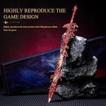 RACEROCKET Eldens Rings Blasphemous Blade Replica 11.8 inch Full Metal Sword Model with Stand, Martial Arts Swords for Gaming Collectable Desk Decoration and Gift for Fans and Collectors