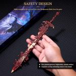 RACEROCKET Eldens Rings Blasphemous Blade Replica 11.8 inch Full Metal Sword Model with Stand, Martial Arts Swords for Gaming Collectable Desk Decoration and Gift for Fans and Collectors