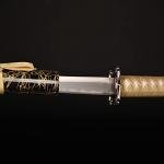 Balck Katana 3pc Set Samurai Sword with Display Stand, 1045 Medium Carbon Steel