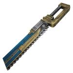 40’’ Fantasy WH40K War Chainsaw Hammer Foam Sword Perfect for Videogame Cosplay Costume Event Party and Collectible (Blue Chainsword)
