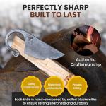 Toferner Celtic Pocket Knife, Hand Forged Fixed Blade Knives, Hardened Blade, Vintage Knife, Art Collection