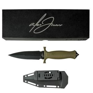 Alex Jones Limited Edition Viking Knives Signature Battle Dagger – Collectible Double-Edged Knife with Black Coated Blade & 1776 Etching – Premium Collector’s Gift with Signature Engraving