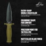 Alex Jones Limited Edition Viking Knives Signature Battle Dagger – Collectible Double-Edged Knife with Black Coated Blade & 1776 Etching – Premium Collector’s Gift with Signature Engraving