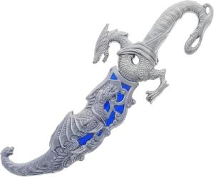 Fantasy Dragon Blade Knife – 10" Deep Blue