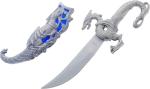 Fantasy Dragon Blade Knife – 10" Deep Blue