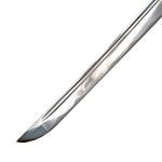 Handmade Japanese Shirasaya Samurai Katana Sharp Sword High Carbon Steel Blade (High Carbon Steel, Red)