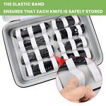 ALKOO Knife Display Case for 44 Pocket Knives, Portable Storage Organizer Box for Collectors, Large Carrying Holder for Folding EDC, Hunting & Camping Gears (Box Only)
