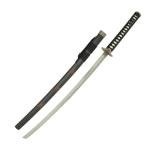 MASTER USA - Sword of Loyalty, Courage and Morality w/ Hand Carved Samurai Bushido Code on Scabbard, Includes Display Stand - SW-319, 41.5 Inches, Black