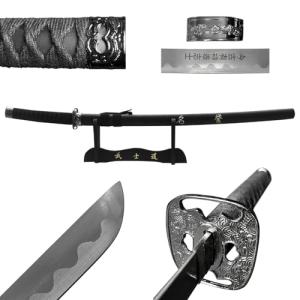 PS 40" Last Samurai Japanese Sword Katana Engraved Honor On Scabbard. for Collection. Gift, Outdoor Sword Swing Pratice Use