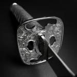 PS 40" Last Samurai Japanese Sword Katana Engraved Honor On Scabbard. for Collection. Gift, Outdoor Sword Swing Pratice Use