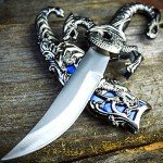 Fantasy Dragon Blade Knife – 10" Deep Blue