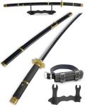 Cold Blade Katana Sword - 41 inches Katana Replica with Holster Belt and Display Stand - Sword with Authentic Design Xuezou