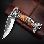 NedFoss Tiger Roar Engraved Pocket Knife